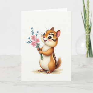 Bloemstuk Moederdag kaart