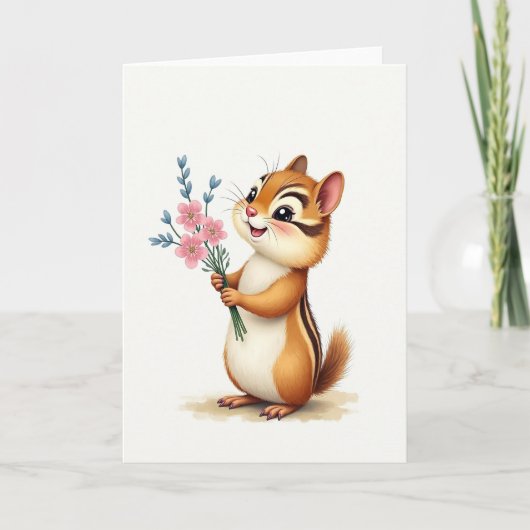 Bloemstuk Moederdag kaart (Voorkant)