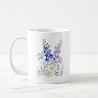 Bloemstuk mok Blauw & Lavendel – Delicate Bloemen