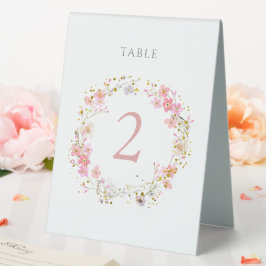 bloemstuk ontwerp tafel nummervoorziening