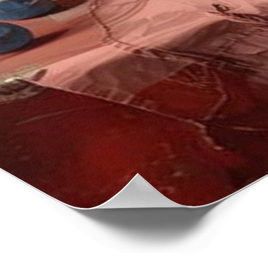 Bloemstuk overvloed poster (Hoek)