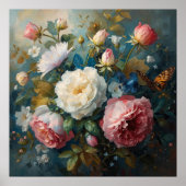 Bloemstuk overvloed  poster (Voorkant)