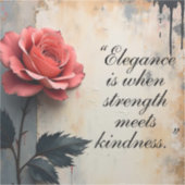 Bloemstuk overvloed  sticker (Voorkant)