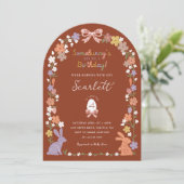 Bloemstuk Pasen Konijn Iemand is jarig Kaart (Staand voorkant)