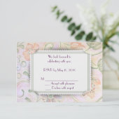 Bloemstuk RSVP Kaart (Staand voorkant)