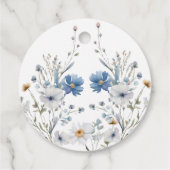 Bloemstuk Something blue voor ik het doe Bruidsuit Bedankjes Labels (Achterkant)