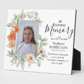 Bloemstuk 'Ter liefdevolle herinnering' Foto Funer Fotoplaat (Zijkant)