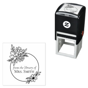 Bloemstuk Uit de Bibliotheek Van Zelfinktende Stempel