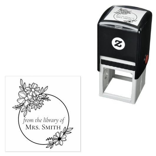 Bloemstuk Uit de Bibliotheek Van Zelfinktende Stempel (In situ)