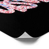 Bloemstuk Usa Coquette Strik 4 Juli Amerika Poster (Hoek)