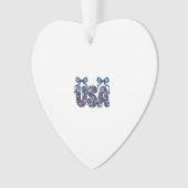 Bloemstuk USA Strik patriottische Vector ontwerp_1 Ornament (voorkant)