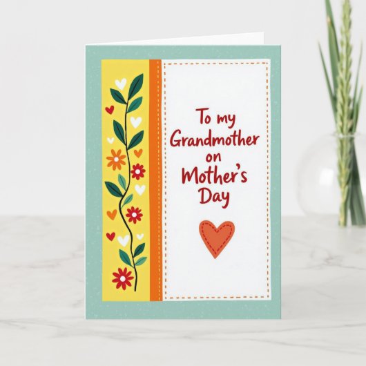Bloemstuk Voor Mijn Oma Kaart (Voorkant)