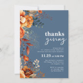 Bloemstuk voor Thanksgiving-diner  Kaart (Voorkant)