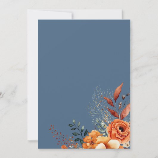 Bloemstuk voor Thanksgiving-diner  Kaart (Achterkant)