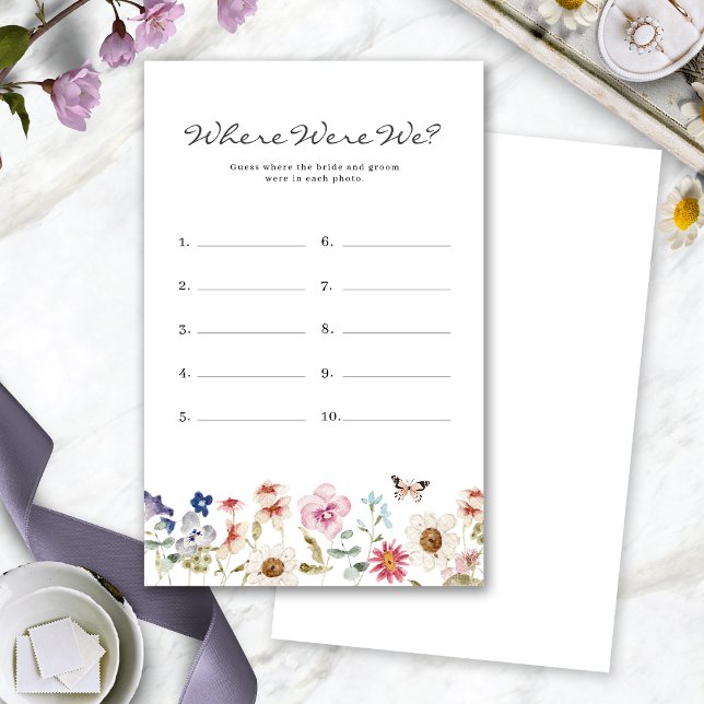 Bloemstuk Waar Waren We Bruidsspel (Floral Where Were We Bridal Game by Painted Paperie
)