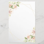 Bloemstuk Waar waren Zij Bruids douche spelkaart Flyer (Achterkant)