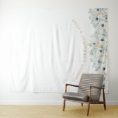 Bloemstukken groen Huwelijksfeest Foto Achtergrond Wandkleed (In Situ (horizontaal))