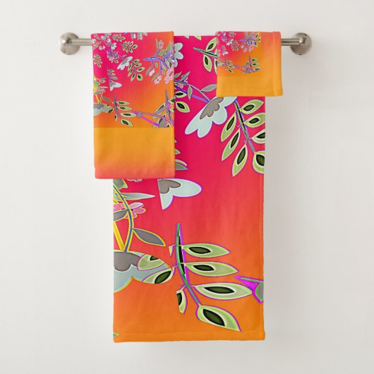 Bloemstukken in een Cirkel Bad Handdoek (Insitu)