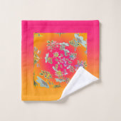 Bloemstukken in een Cirkel Bad Handdoek (Wasdoekje)
