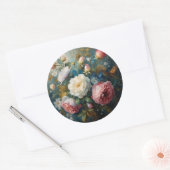 Bloemstukken in overvloed ronde sticker (Envelop)
