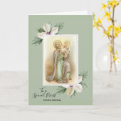 Bloemstukken | St. Jozef | Jezus | Vaderdag Kaart (Gele Bloem)