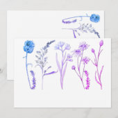 Bloemstukken voor Bruiloften, Feesten & Evenemente Kaart (Voorkant / Achterkant)