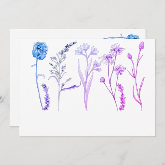 Bloemstukken voor Bruiloften, Feesten & Evenemente Kaart (Voorkant / Achterkant)