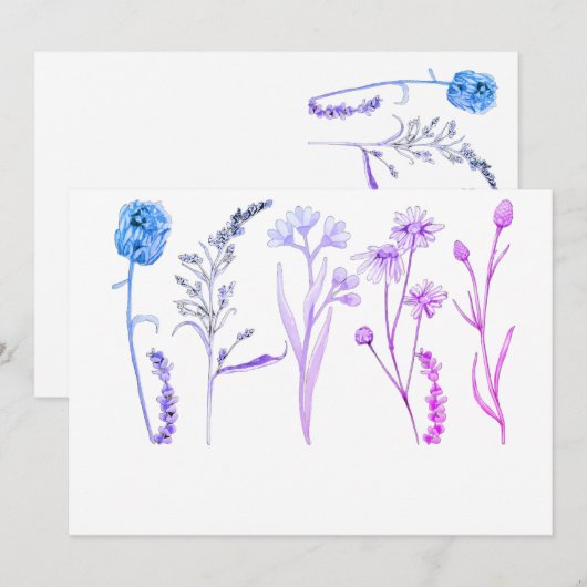 Bloemstukken voor huwelijken, bruiloften & eveneme kaart (Voorkant / Achterkant)