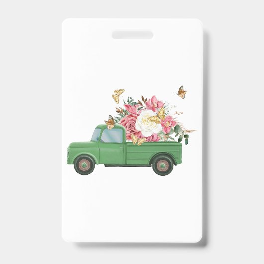 Bloemsublimatieontwerpen Badge (Voorzijde)