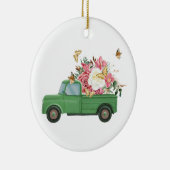 Bloemsublimatieontwerpen Keramisch Ornament (Rechts)