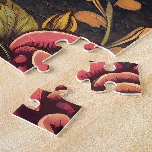 Bloemsuiker schedel Día de los Muertos Legpuzzel (Zijkant)