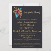 Bloemsuiker schedel Día de los Muertos Spaans Kaart (Achterkant)