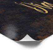 Bloemsuiker schedel Día de los Muertos Spaans Perfect Poster (Hoek)