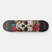 Bloemsuiker schedel Quinceanera Verjaardag Persoonlijk Skateboard (Horizontaal)