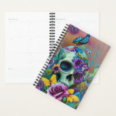Bloemsuiker schedel vlinder kleurrijk planner (Display)