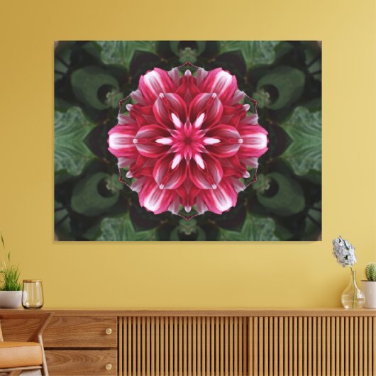 Bloemsymfonie Canvas Afdruk (Insitu (Woonkamer))