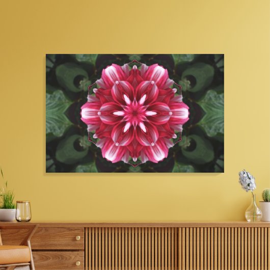 Bloemsymfonie Canvas Afdruk (Insitu (Woonkamer))
