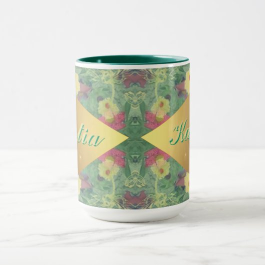 Bloemsymmetrie met naam Mok (Midden)