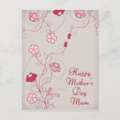 Bloemtakken Moederdag Groeten Briefkaart (Voorkant)