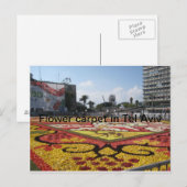 Bloemtapijt in Tel Aviv Briefkaart (Voorkant / Achterkant)