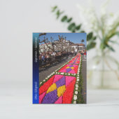 Bloemtapijten op de Azoren Briefkaart (Staand voorkant)