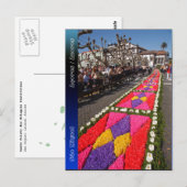 Bloemtapijten op de Azoren Briefkaart (Voorkant / Achterkant)