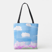 Bloemtas van Heidi Tote Bag (Achterkant)
