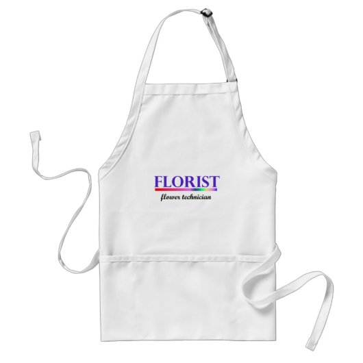 Bloemtechnicus Standaard Schort (Voorkant)