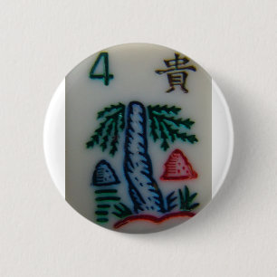 Bloemtegel Ronde Button 5,7 Cm