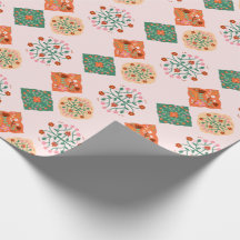 Bloemtegels Inpakpapier | Folk Garden Patroon G