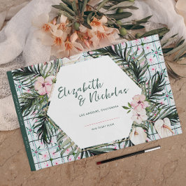 Bloemtegels | Marokkaanse Tropische Bruiloft Gastenboek
