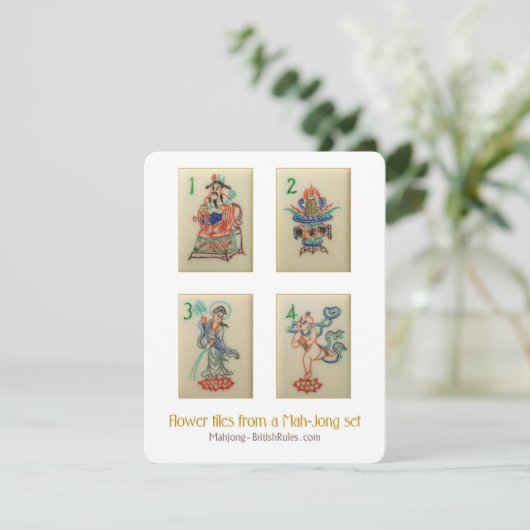 Bloemtegels - Toelichting Kaart (Staand voorkant)