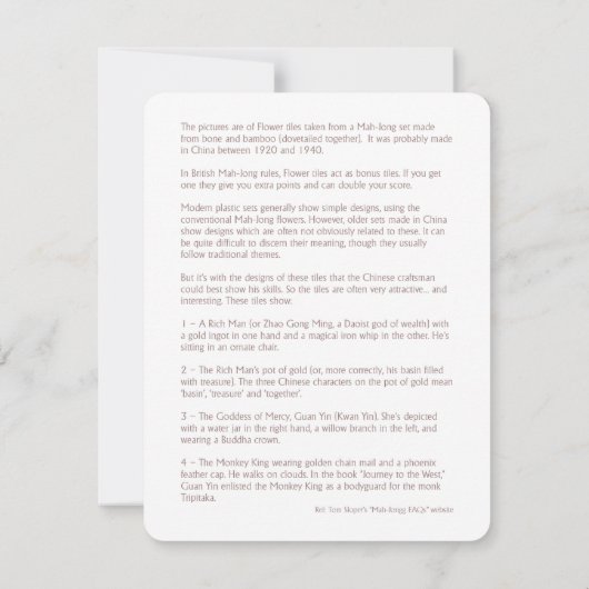 Bloemtegels - Toelichting Kaart (Achterkant)