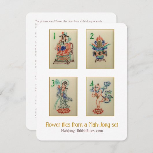 Bloemtegels - Toelichting Kaart (Voorkant / Achterkant)